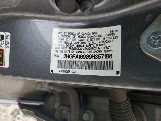 2009 HONDA CIVIC EXL #3300643918
