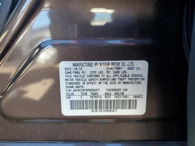 2015 INFINITI Q50 BASE JN1BV7AP2FM354671