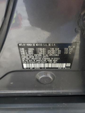 2018 HONDA HR-V EXL 3CZRU6H73JM726847