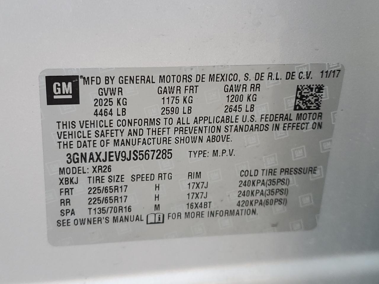 CHEVROLET EQUINOX LT