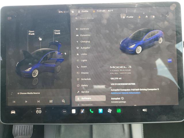 2022 TESLA MODEL 3 5YJ3E1EB0NF287198