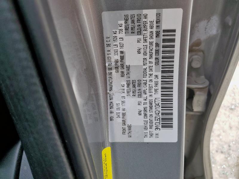 2016 TOYOTA SCION IA 3MYDLBZV4GY104771
