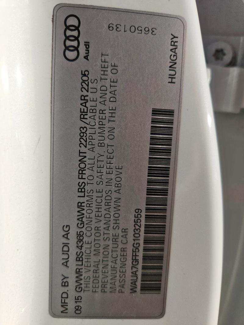 2016 AUDI A3 PREMIUM - WAUA7GFF5G1032559