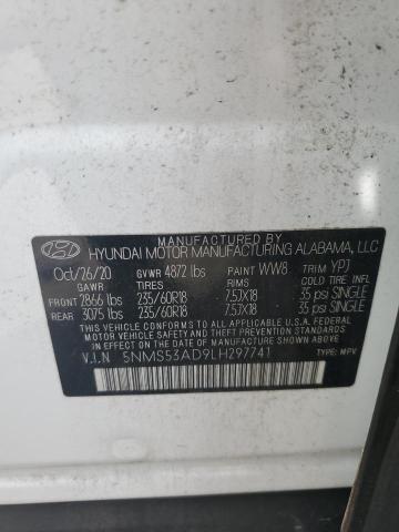 2020 HYUNDAI SANTA FE LIMITED 5NMS53AD9LH297741
