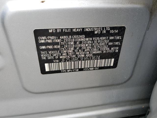 2015 SUBARU FORESTER 2.5I LIMITED JF2SJARC3FH533674