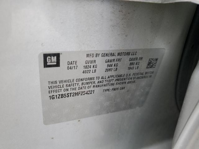 2017 CHEVROLET MALIBU LS 1G1ZB5ST2HF254221