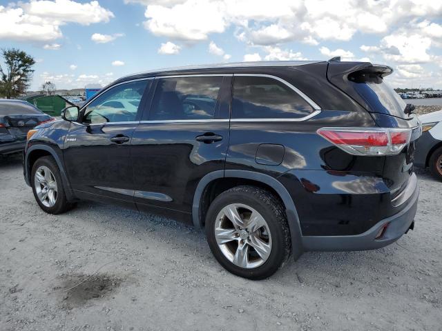 TOYOTA HIGHLANDER 2015 black 4dr spor hybrid engine 5TDDCRFH8FS010453 photo #3