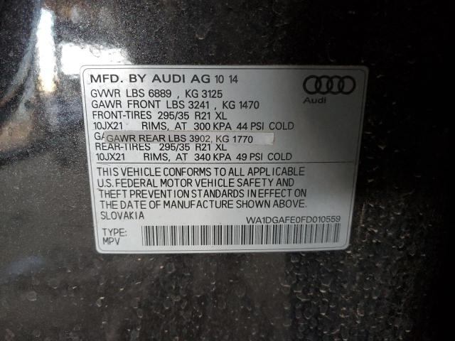 2015 AUDI Q7 PRESTIG WA1DGAFE0FD010559