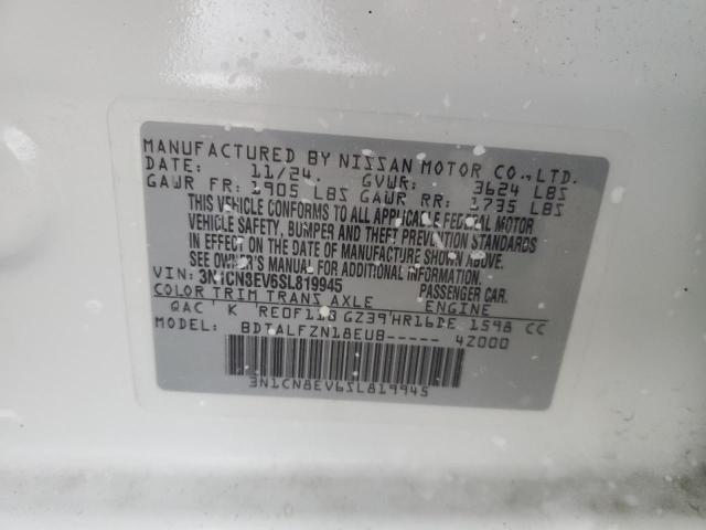 2025 NISSAN VERSA SV 3N1CN8EV6SL819945