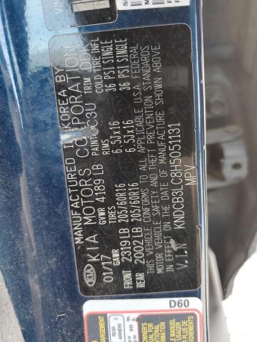 2017 KIA NIRO FE KNDCB3LC8H5051131
