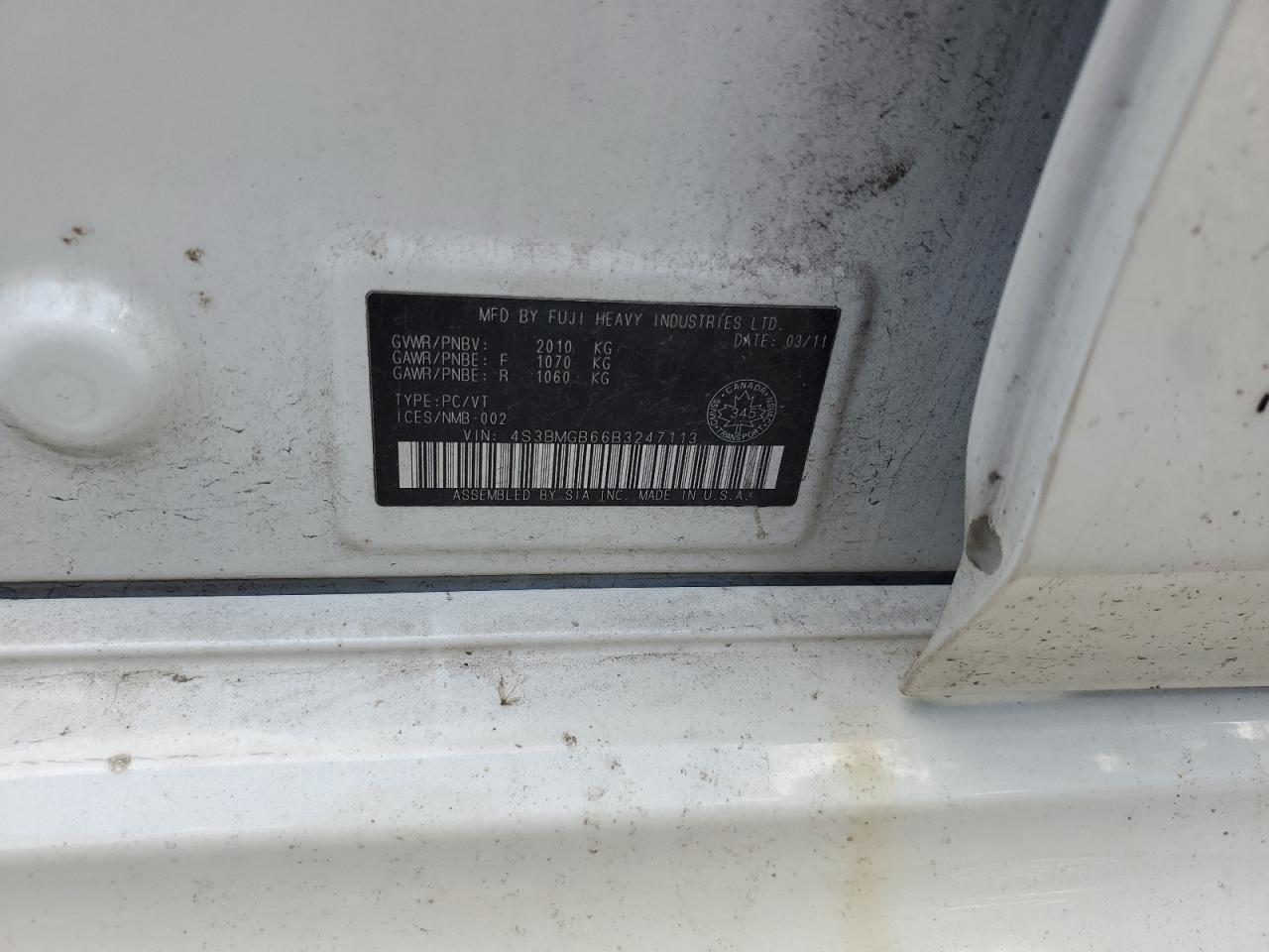 SUBARU LEGACY 2.5I PREMIUM