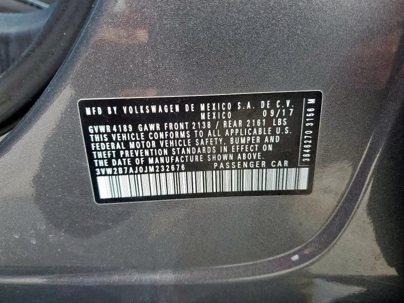 2018 VOLKSWAGEN JETTA S #3284963953