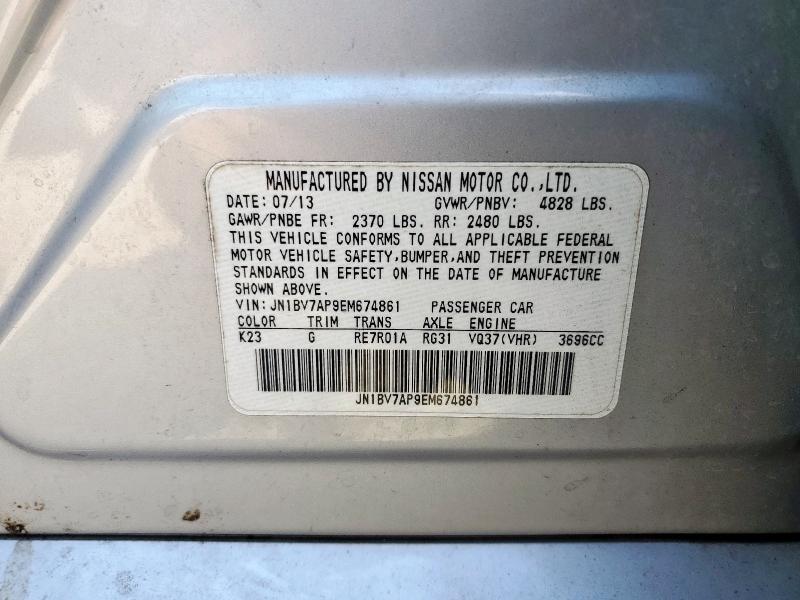 2014 INFINITI Q50 BASE - JN1BV7AP9EM674861