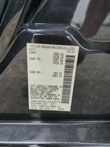 2019 NISSAN ALTIMA SL 1N4BL4EV7KC214373