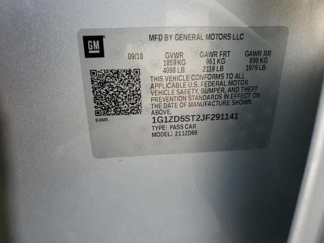 2018 CHEVROLET MALIBU LT 1G1ZD5ST2JF291141