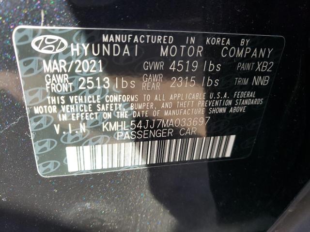 2021 HYUNDAI SONATA HYBRID KMHL54JJ7MA033697