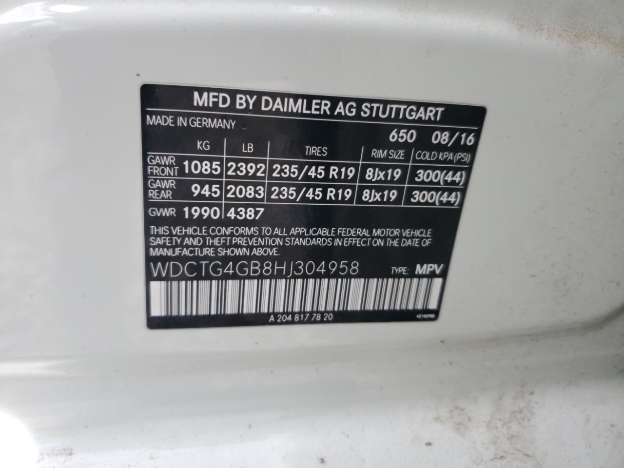 MERCEDES-BENZ GLA-CLASS 250 4MATIC