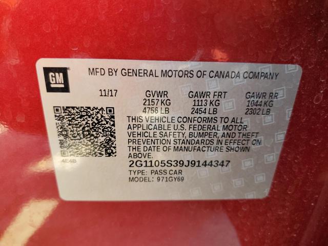 2018 CHEVROLET IMPALA LT #3311549246