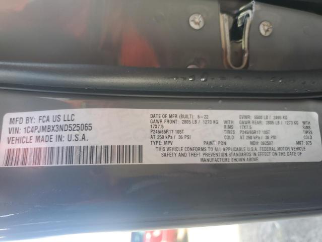 2022 JEEP CHEROKEE T - 1C4PJMBX3ND525065