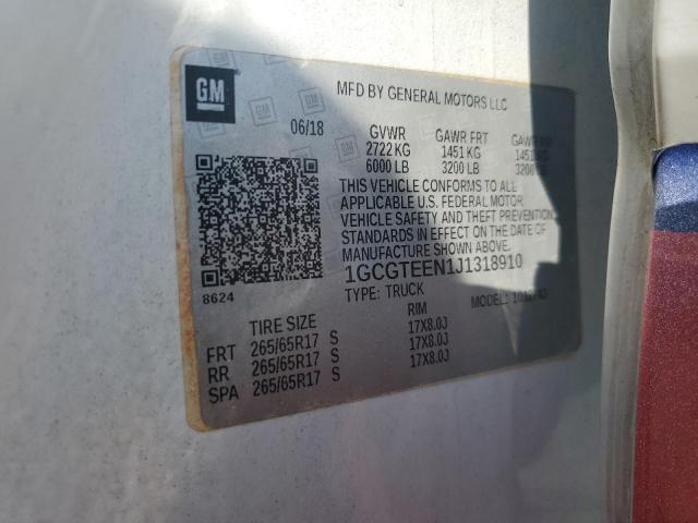 2018 CHEVROLET COLORADO Z 1GCGTEEN1J1318910