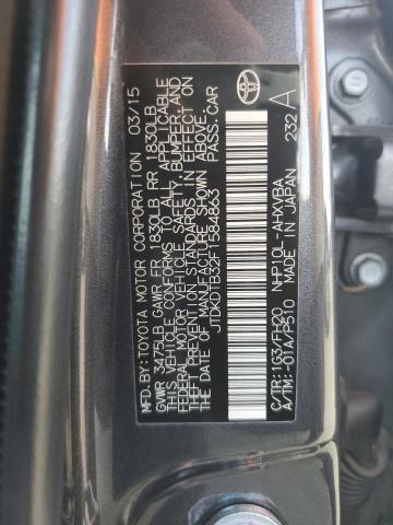 2015 TOYOTA PRIUS C JTDKDTB32F1584863