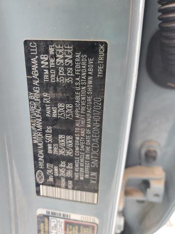 2022 HYUNDAI SANTA CRUZ 5NTJCDAE0NH017020