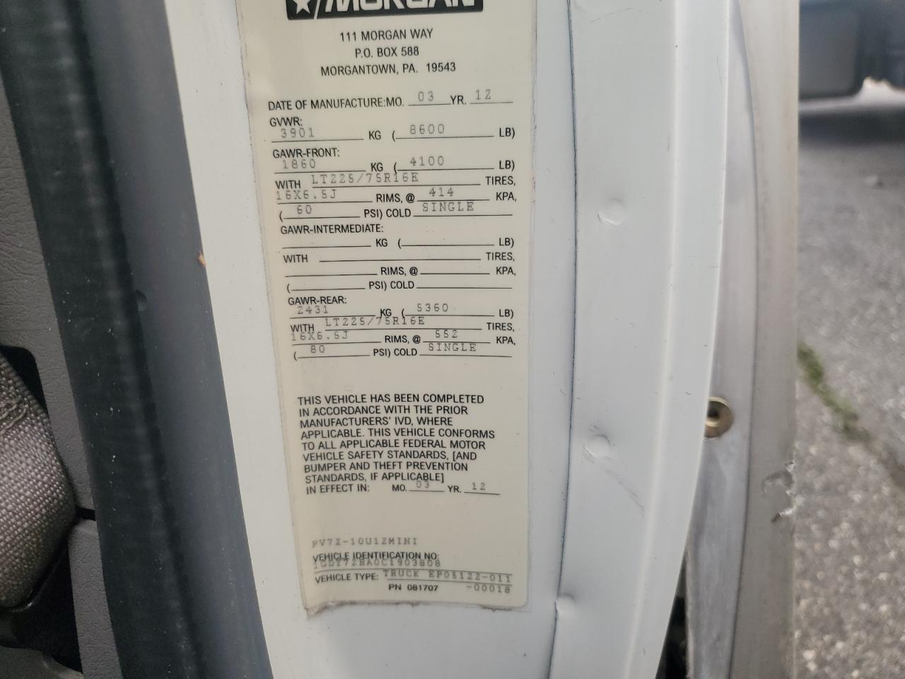 GMC SAVANA CUTAWAY G3500