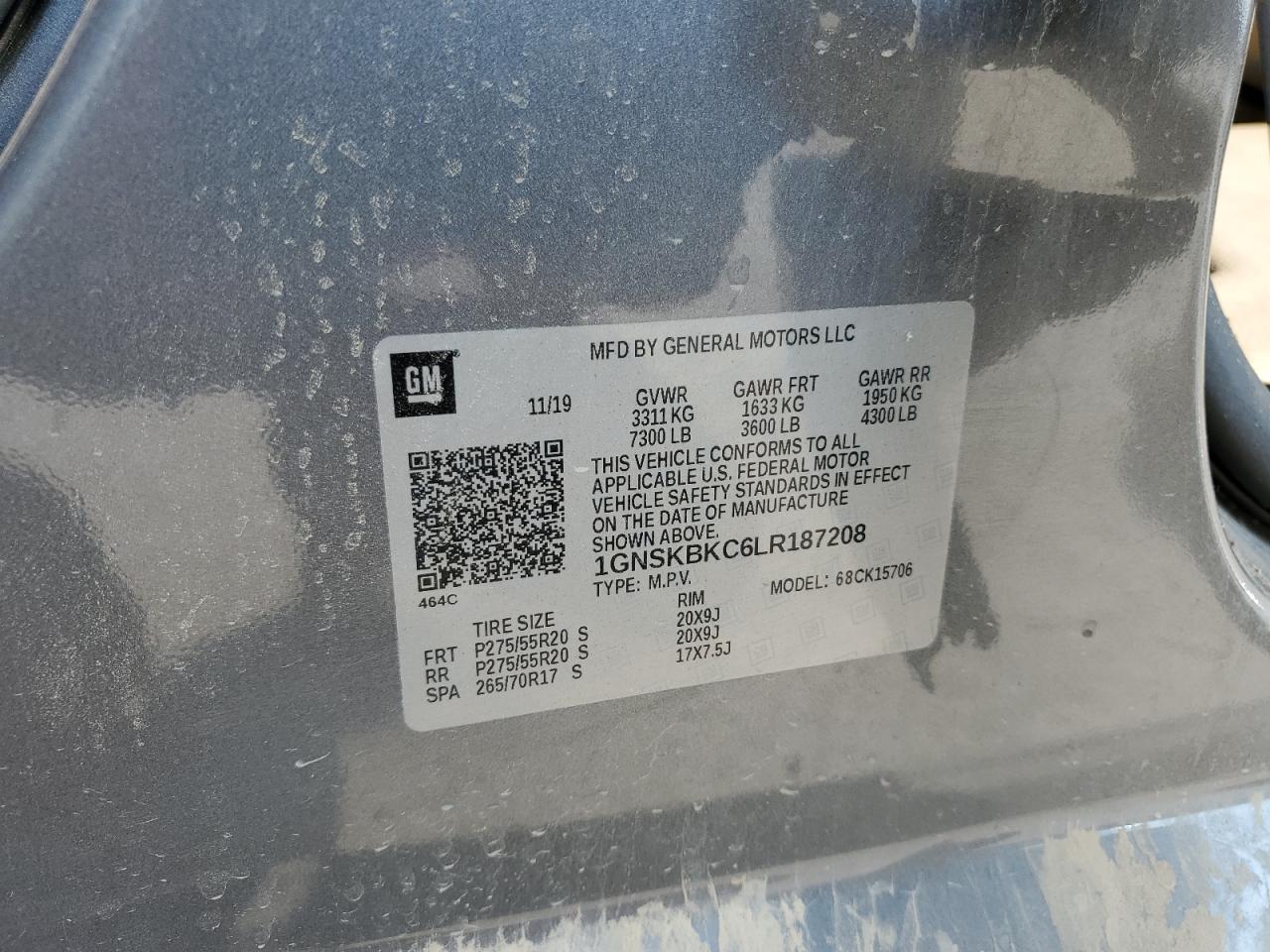 CHEVROLET TAHOE K1500 LT