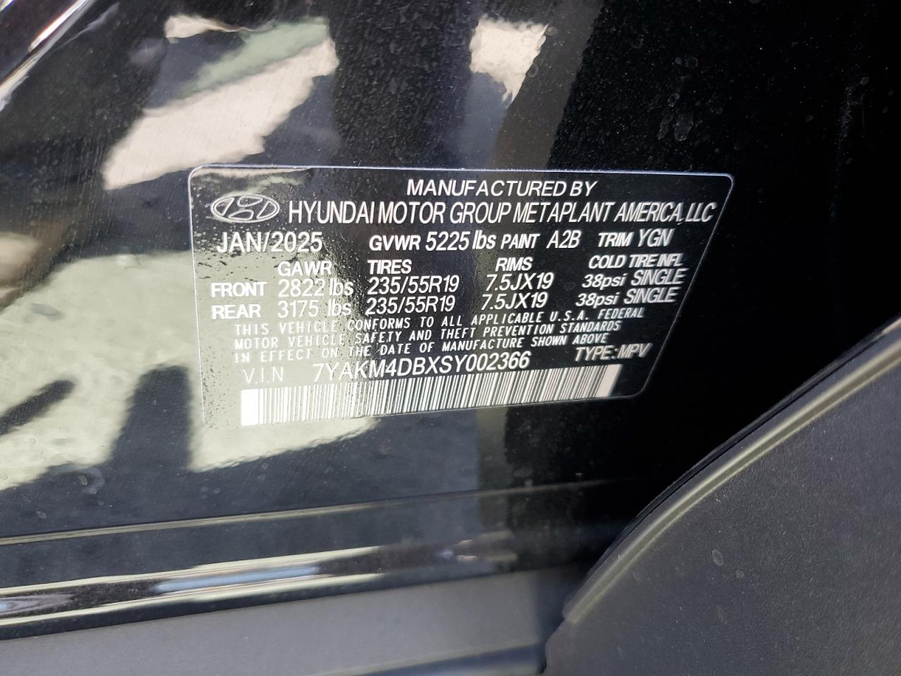 Lot #3309176616 2025 HYUNDAI IONIQ 5 SE