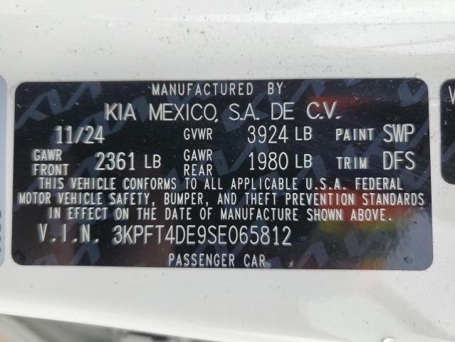 2025 KIA K4 LX 3KPFT4DE9SE065812