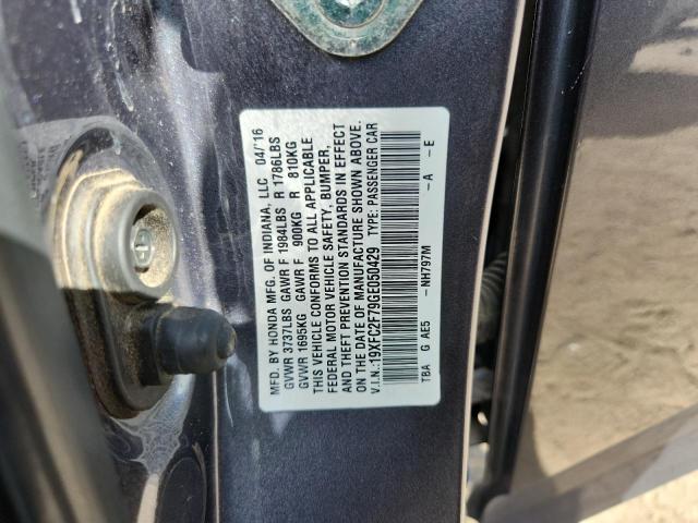 2016 HONDA CIVIC EX 19XFC2F79GE050429
