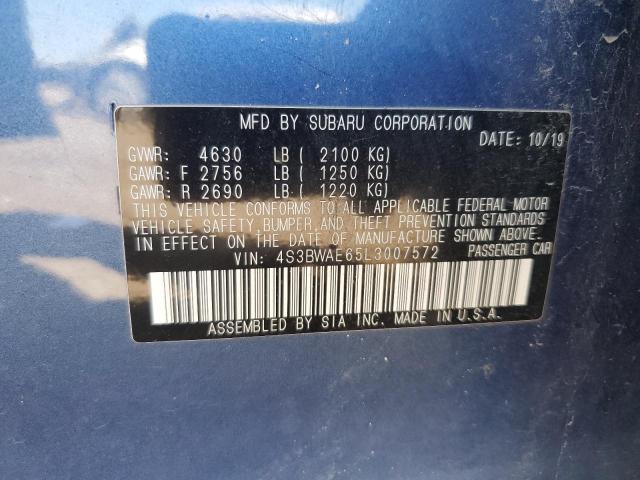 2020 SUBARU LEGACY PRE 4S3BWAE65L3007572