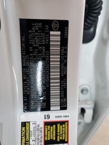 2025 TOYOTA CAMRY XSE 4T1DAACK2SU176833