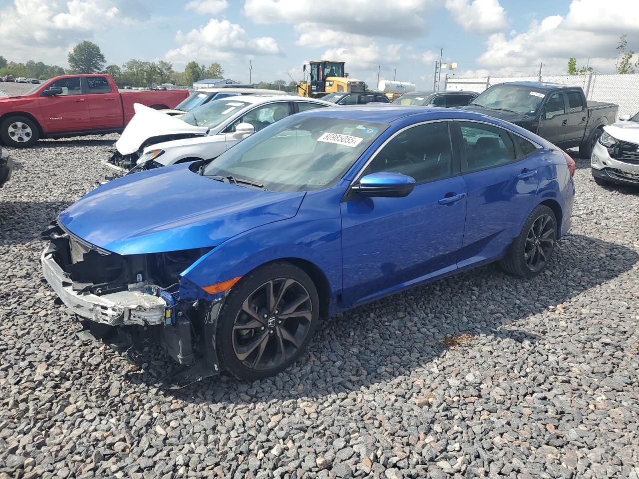 Lot #3248710254 2021 HONDA CIVIC SPOR