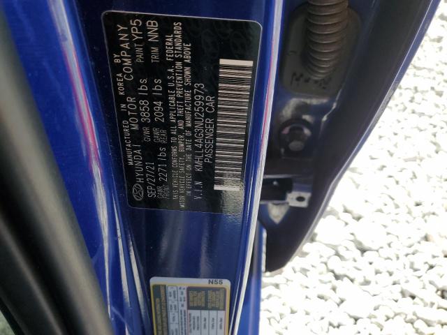 2022 HYUNDAI ELANTRA SE - KMHLL4AG3NU259973