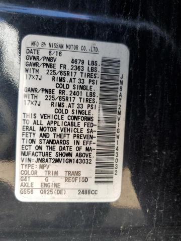 2016 NISSAN ROGUE S JN8AT2MV1GW143032