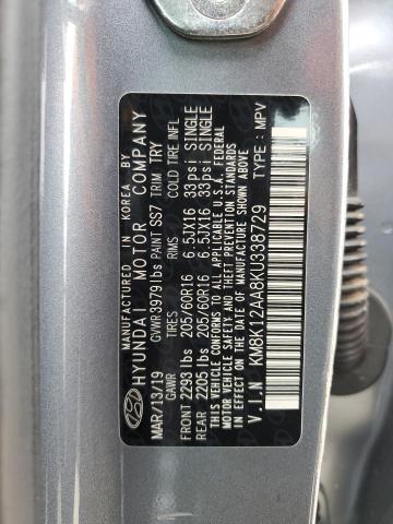 2019 HYUNDAI KONA SE KM8K12AA8KU338729