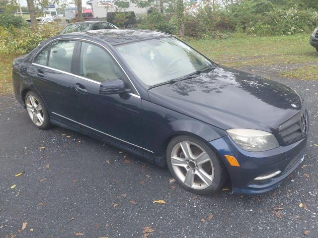 MERCEDES-BENZ C 300 4MAT 2011 blue sedan 4d gas WDDGF8BB6BR145896 photo #1