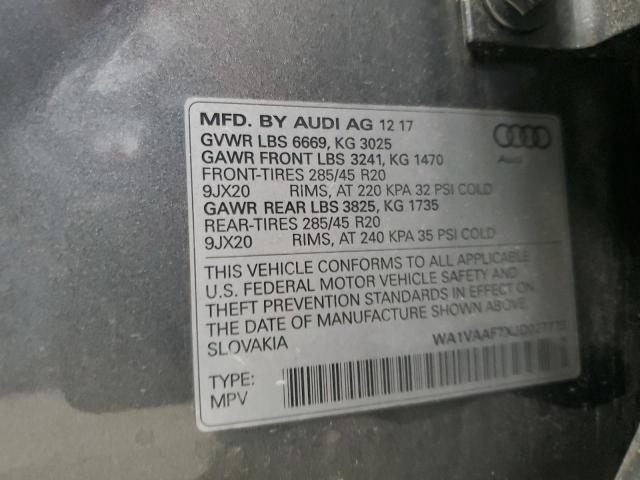 2018 AUDI Q7 PRESTIG WA1VAAF7XJD027773