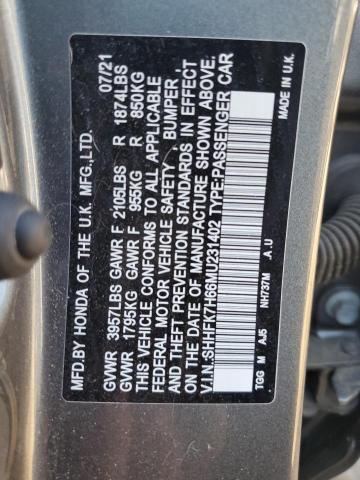 2021 HONDA CIVIC EX - SHHFK7H66MU231402