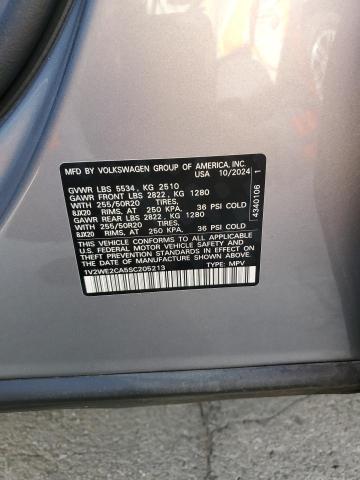 2025 VOLKSWAGEN ATLAS CROS 1V2WE2CA5SC205213