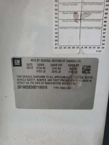 2013 CHEVROLET IMPALA LTZ - 2G1WC5E30D1106016