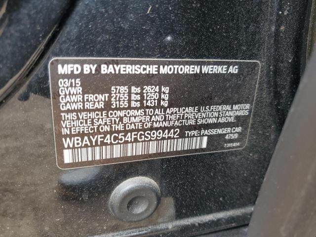 2015 BMW 740 LXI WBAYF4C54FGS99442