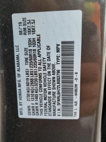 2020 HONDA ODYSSEY EX 5FNRL6H72LB003796