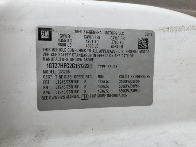 2016 GMC SAVANA G35 1GTZ7HFG2G1312220