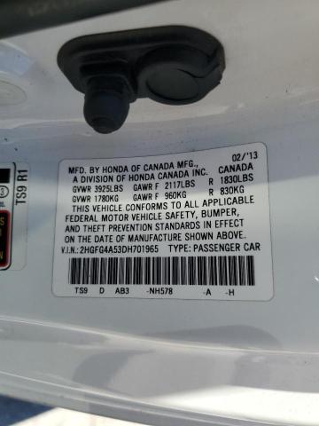 2013 HONDA CIVIC SI - 2HGFG4A53DH701965