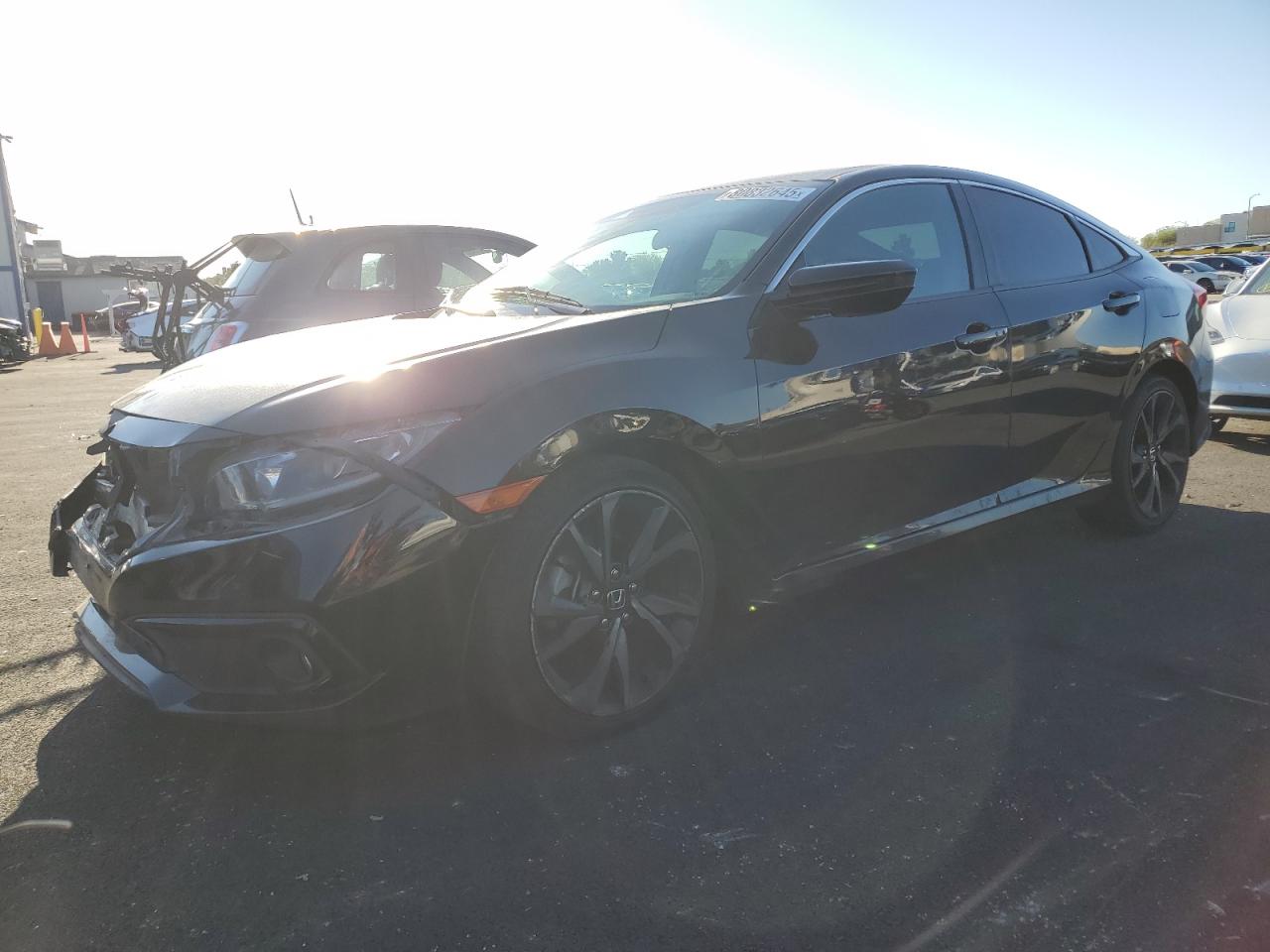 Lot #3285142377 2021 HONDA CIVIC SPORT