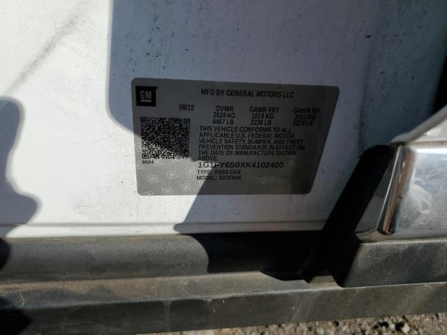 2019 CHEVROLET BOLT EV LT 1G1FY6S0XK4102400