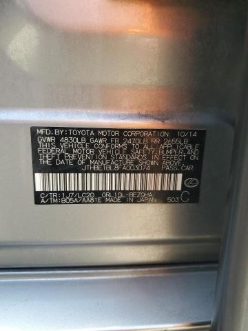 2015 LEXUS GS 350 JTHBE1BL8FA003074