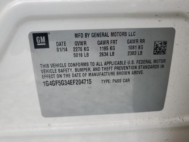 2014 BUICK LACROSSE T - 1G4GF5G34EF204715